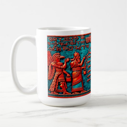 Heiliger Baum des Alten Mesopotamiens Kaffeetasse (Links)