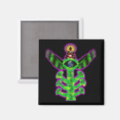 Heiliger Baum des Wissens Magnet (Vorderseite/Rückseite)