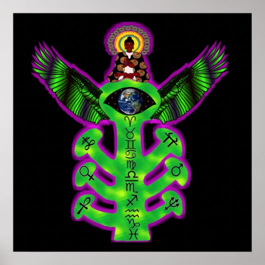 Heiliger Baum des Wissens Poster (Vorne)