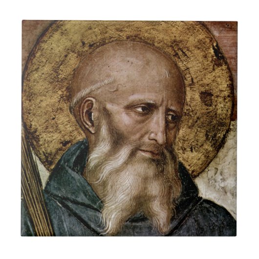 Heiliger Benedikt Fliese (Vorderseite)