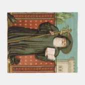 Heiliger Benedikt von Nursia Fleecedecke (Vorderseite (Horizontal))