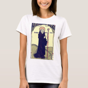 Heiliger Benedikt von Nursia Schutzpatron Europas T-Shirt