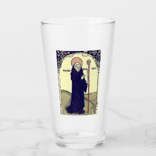 Heiliger Benedikt von Nursia Vater des Mönchtums Glas
