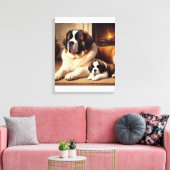 Heiliger Bernard Leinwanddruck (Insitu (Wohnzimmer))