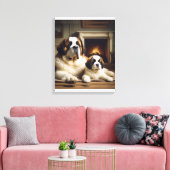 Heiliger Bernard Leinwanddruck (Insitu (Wohnzimmer))