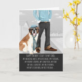 Heiliger Bernard vom Tag des Hundes Karte (Gelbe Blume)