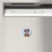 Heiliger Bernhard Hippie Magnet (In Situ (Geschirrspüler))