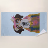 Heiliger Bernhard Hippie Strandtuch (Vorderseite)