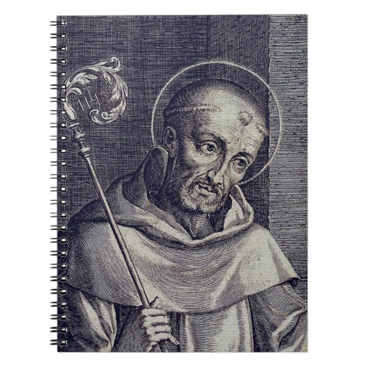 Heiliger Bernhard von Clairvaux Doctor Mellifluus Notizblock (Vorderseite)