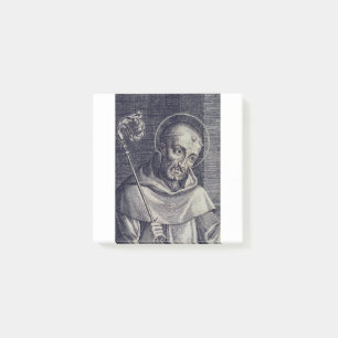 Heiliger Bernhard von Clairvaux Doctor Mellifluus Post-it Klebezettel