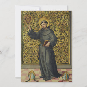 Heiliger Bernhard von Siena Renaissance-Kunststil Einladung