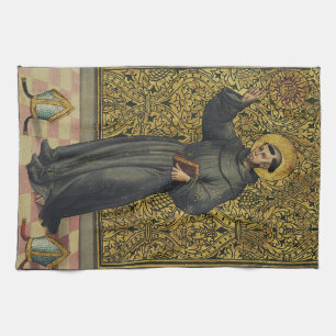 Heiliger Bernhard von Siena Renaissance-Stil Kunst Geschirrtuch