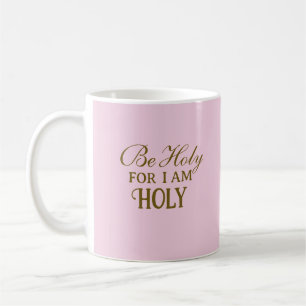 Heiliger Bibelvers Pink und Gold Einfacher Christl Kaffeetasse