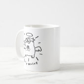 Heiliger Bimbam | Lustiger Engel Maulwurf Klassisc Kaffeetasse (Vorderseite Links)