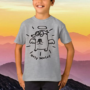 Heiliger Bimbam Lustiges Engel-Maulwurf-Kinder-S T-Shirt