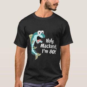 Heiliger Bims ich bin 80 Lustige 80. Fisch Cartoon T-Shirt