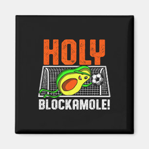 Heiliger Blockamole Fußballspieler Avocado Torwart Magnet