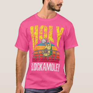 Heiliger Blockamole Lustiger Süßer Volleyball Bloc T-Shirt
