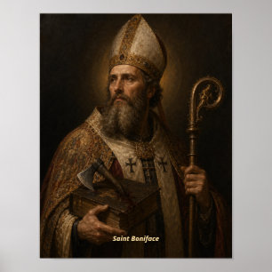 Heiliger Bonifatius Kunstprint Poster