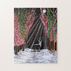 Heiliger Bote von Nara Malerei von Alfred Fox Puzzle