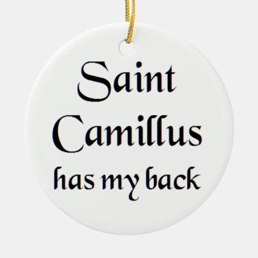 Heiliger Camillus Kaffeetasse Keramik Ornament (Vorne)