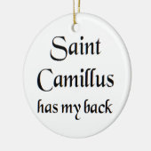 Heiliger Camillus Kaffeetasse Keramik Ornament (Links)