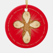 Heiliger Cannoli Funny Italienischer Weihnachten Keramik Ornament (Vorne)