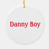 Heiliger Cannoli Funny Italienischer Weihnachten Keramik Ornament (Hinten)