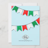 Heiliger Cannoli! Geburtstagsparty des Niedlichen Einladung (Rückseite)