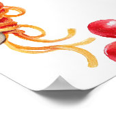 Heiliger Cannoli kleines Fleischball 1. Geburtstag Poster (Ecke)