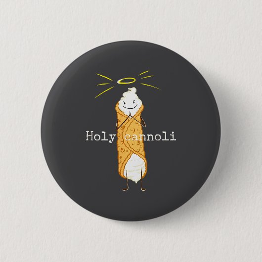 Heiliger Cannoli Lustiger Spruch Italienisch Ameri Button (Vorderseite)