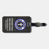 Heiliger Christophorus Gepäckanhänger (Rückseite horizontal)