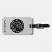 Heiliger Christophorus-Medaille Gepäckanhänger (Vorderseite horizontal)