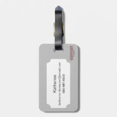 Heiliger Christophorus-Medaille Gepäckanhänger (Rückseite vertikal)