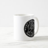 Heiliger Christophorus-Medaille Kaffeetasse (VorderseiteRechts)