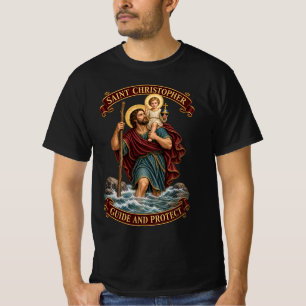 Heiliger Christophorus Schutzpatron der Reisenden T-Shirt