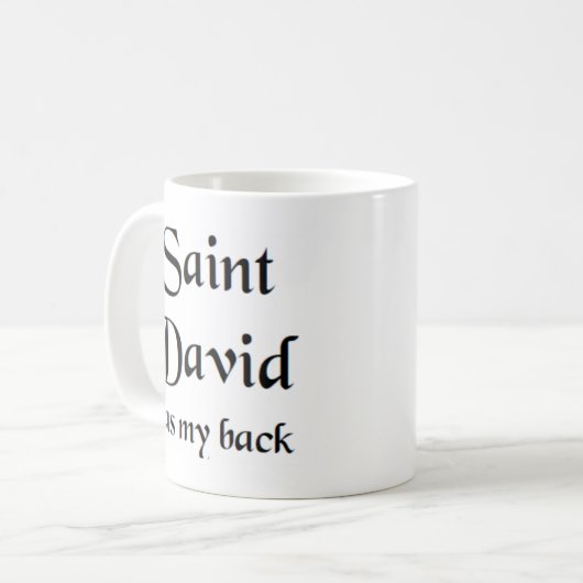 Heiliger David Kaffeetasse (Vorderseite Links)