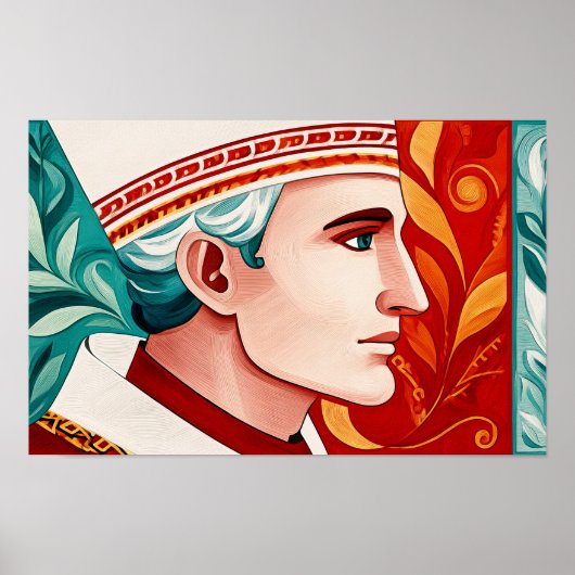 Heiliger Denis im Glauben und Stärke Poster (Vorne)