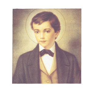 Heiliger Dominikus Savio Schüler von Johannes Bosc Notizblock