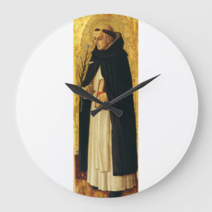 Heiliger Dominikus von Carlo Crivelli Große Wanduhr