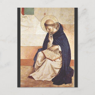 Heiliger Dominikus von Fra Angelico Renaissance-Fi Feiertagspostkarte
