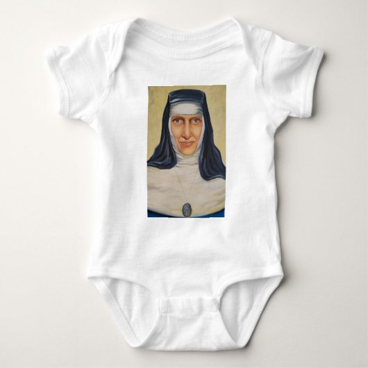 Heiliger Dulce der Armen Baby Strampler (Vorderseite)