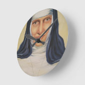 Heiliger Dulce der Armen Runde Wanduhr (Winkel)