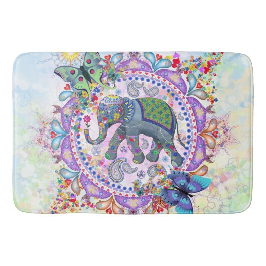 Heiliger Elefant Badematte (Vorderseite)