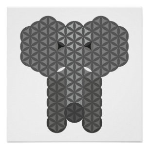 Heiliger Elefant - Elefant des Lebens. Poster