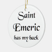Heiliger Emmerich Kaffeetasse Keramik Ornament (Links)