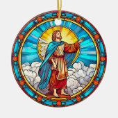 Heiliger Erretter Festgläserweihnacht Keramik Ornament (Vorne)