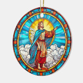 Heiliger Erretter Festgläserweihnacht Keramik Ornament (Links)