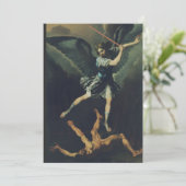 Heiliger Erzengel Michael besiegt den Teufel Einladung (Stehend Vorderseite)