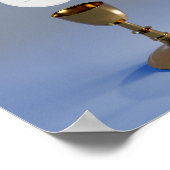 Heiliger Eucharist Chalice und Gastgeber-Poster Poster (Ecke)